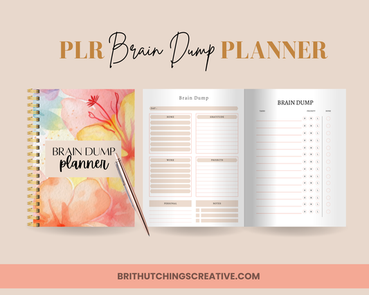 PLR Brain Dump Digital Planner