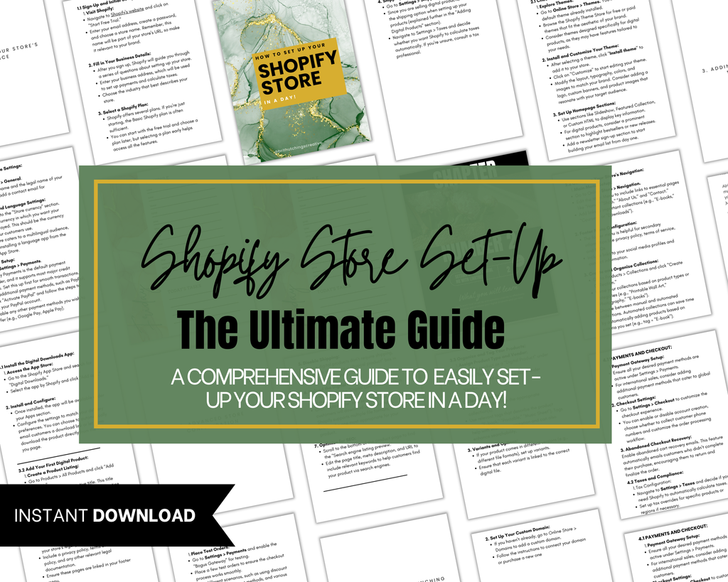 Shopify Store Set-Up Guide: Launch Your Digital Product Store in a Day
