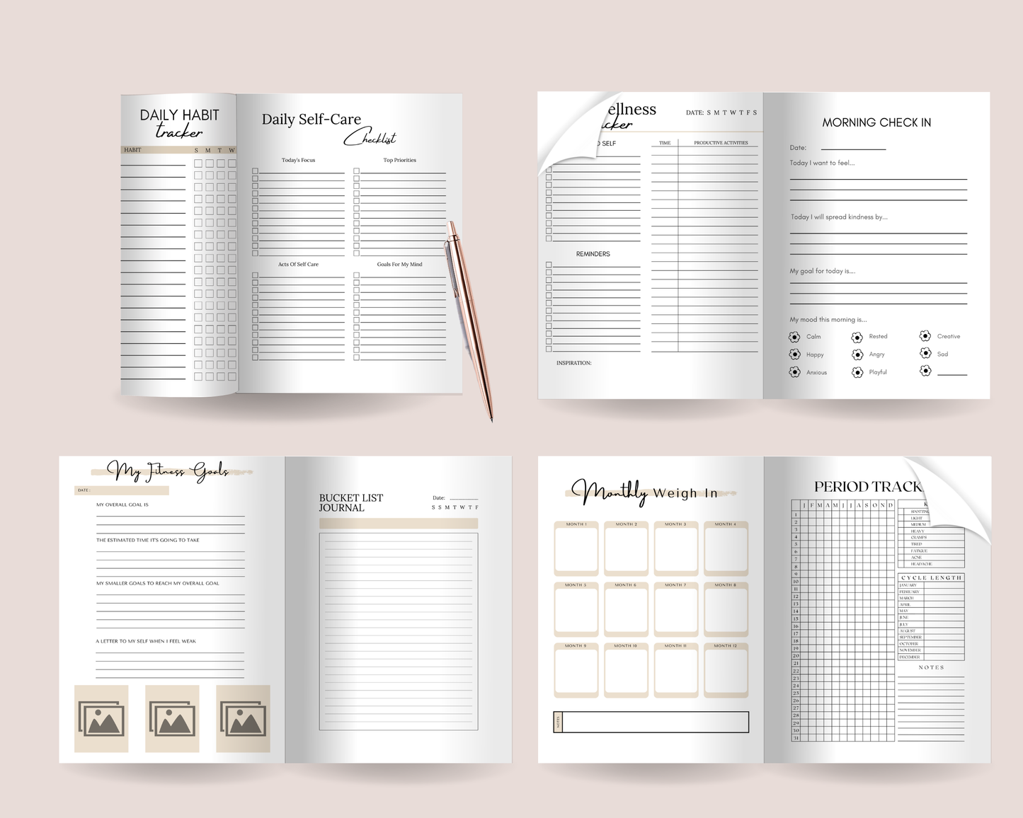 PLR Self Care Planner