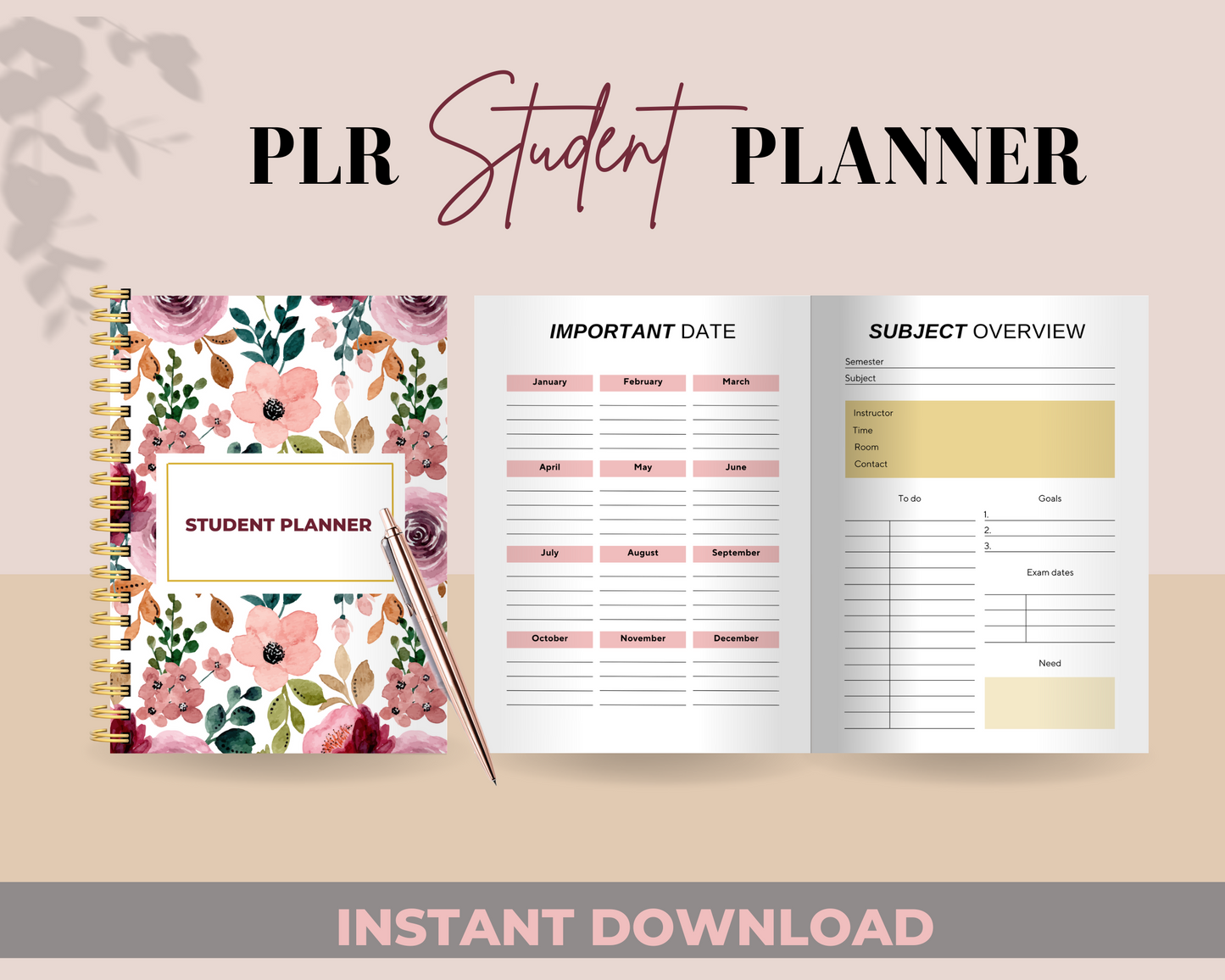 PLR Student Planner